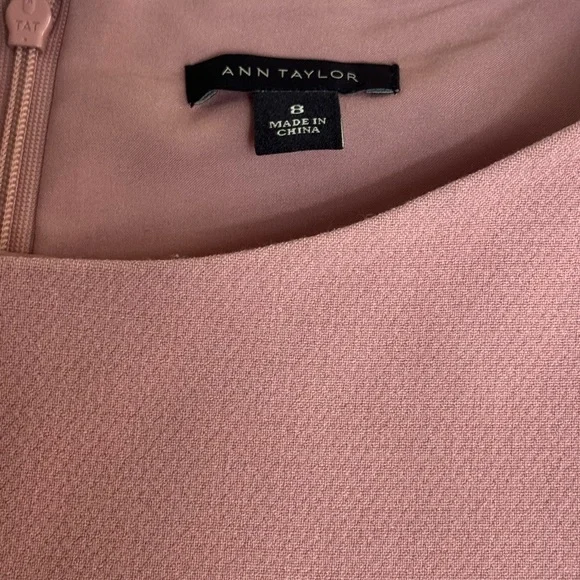 Ann Taylor Sleeveless Sheath Dress Blush Pink Size 8 - Picture 3 of 7